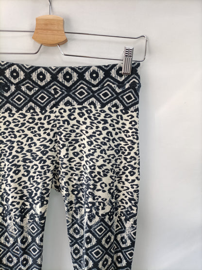 STRADIVAIRUS. Leggins azules etnico T.s