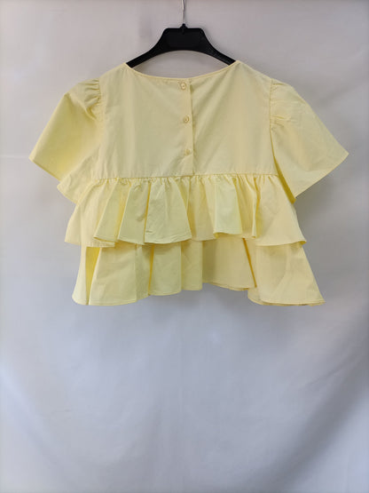 ZARA.Top volantes T.xs