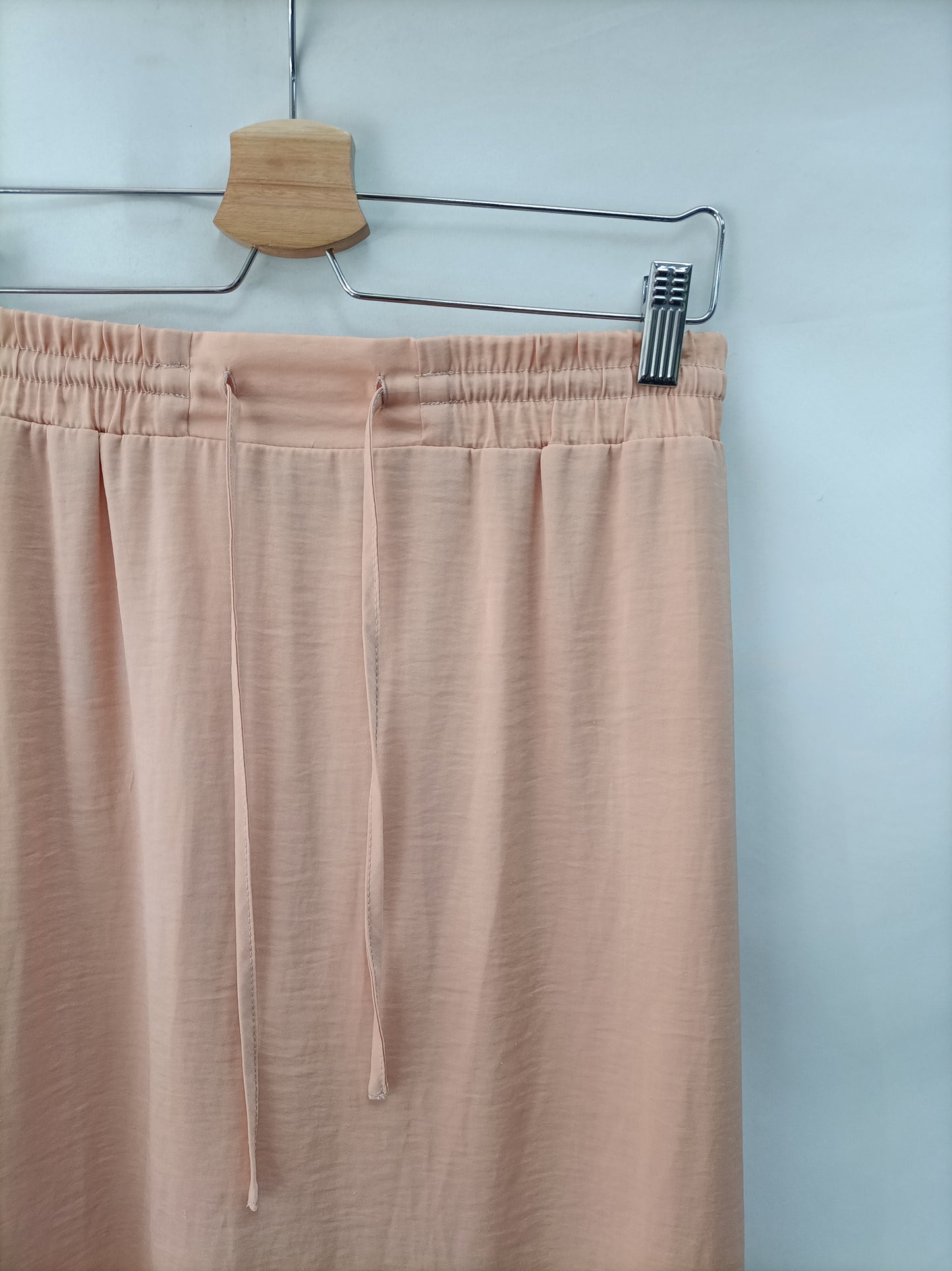 VILA.Falda nude larga T.m