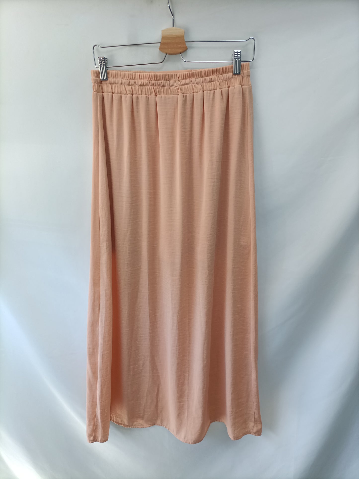 VILA.Falda nude larga T.m