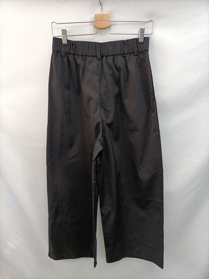 ZARA.Pantalones culottes negro T.m