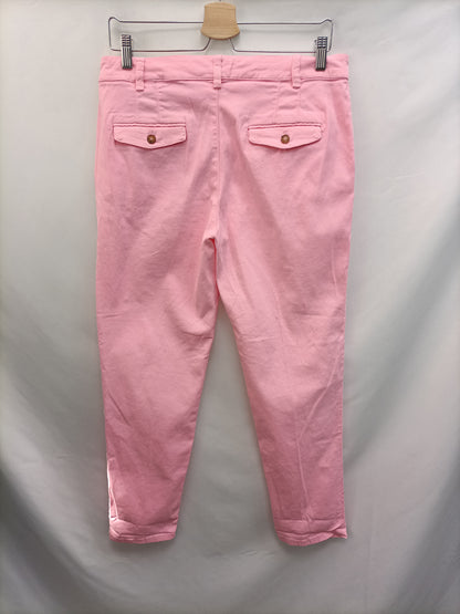 ZARA.Pantalons rosas T.40