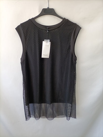ZARA. Black mesh top TL