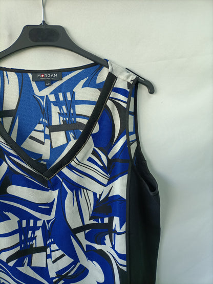 MORGAN. Top fluido estampado T.40