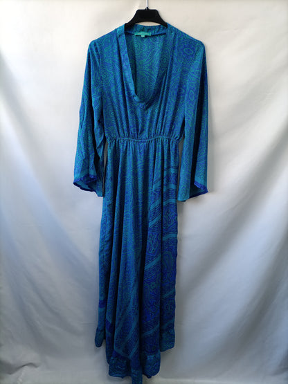 INDIA TOWN. Vestido largo amebas  T.m/l