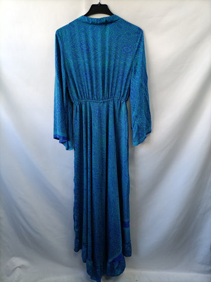 INDIA TOWN. Vestido largo amebas  T.m/l