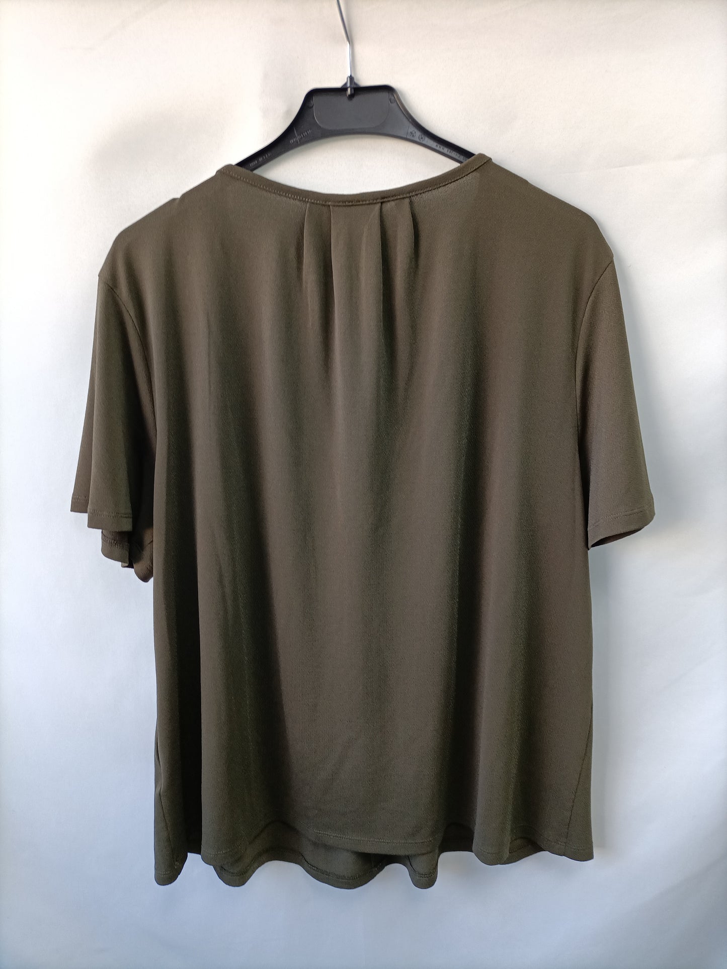 H&M. Blusa fluida verde T.l