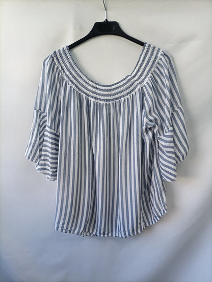 ALGO BONITO. Top fluido rayas T.u(m)