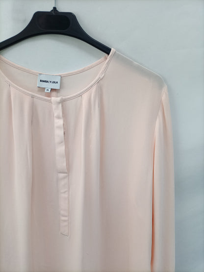 BIMBA Y LOLA. Blusa rosa palo T.xl