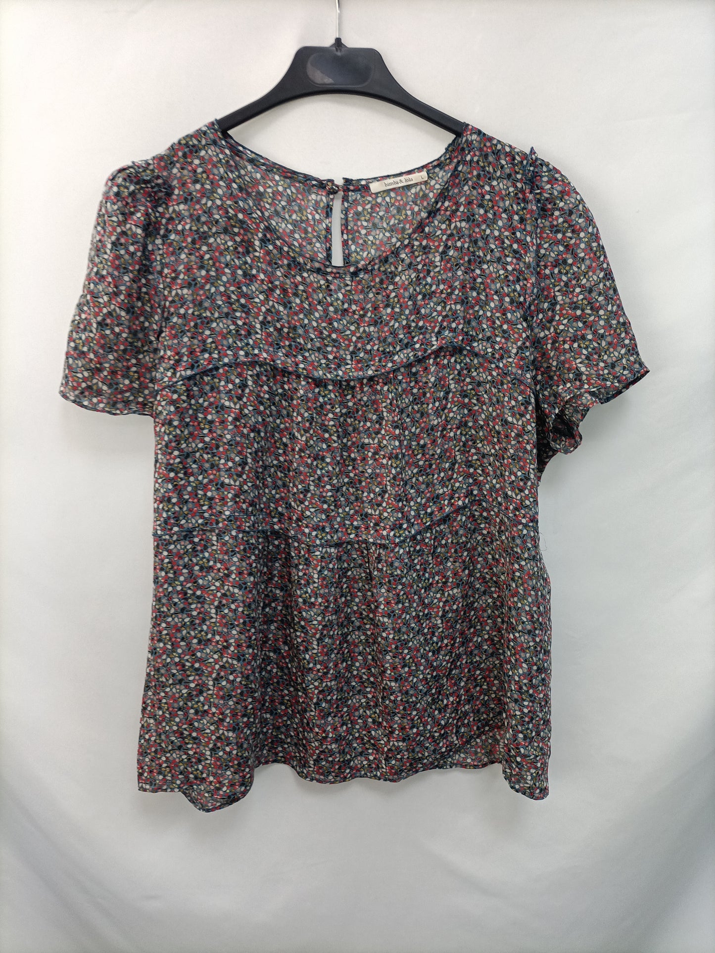 BIMBA Y LOLA. Printed blouse TL