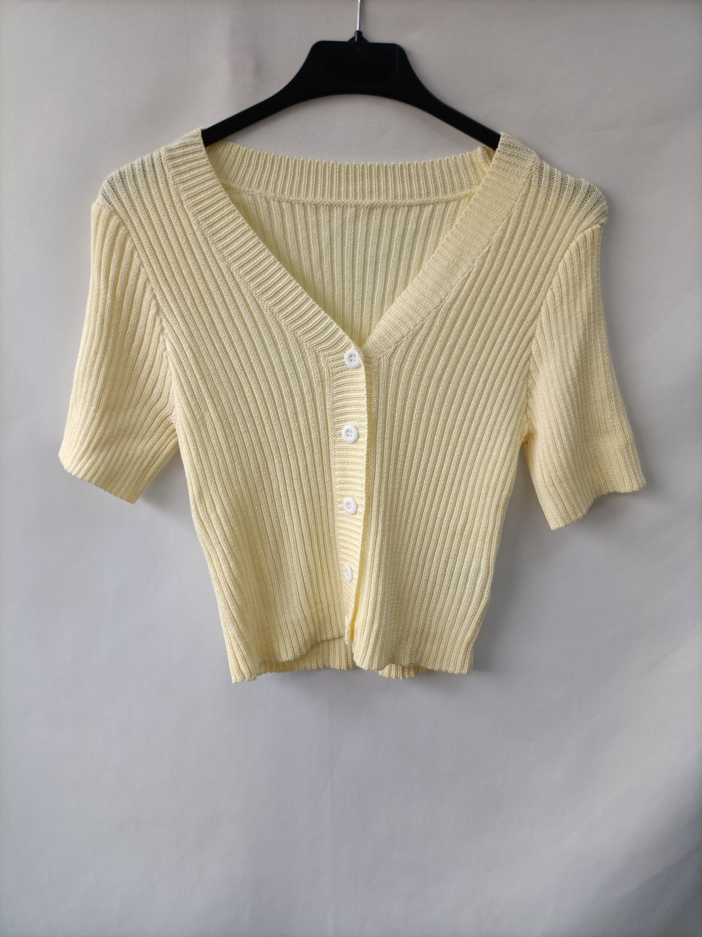 SHEIN.Top punto amarillo pastel T.s