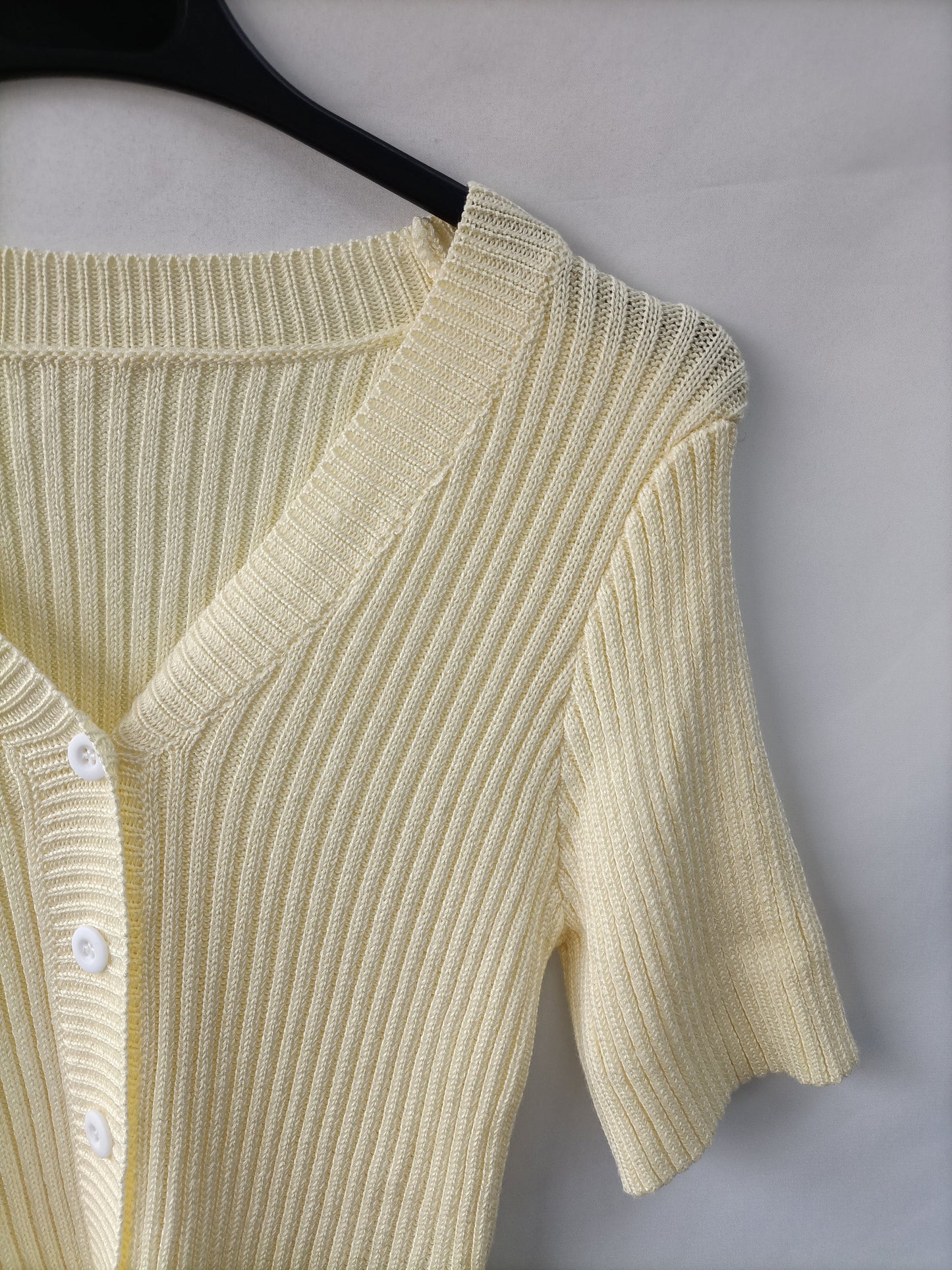 SHEIN.Top punto amarillo pastel T.s