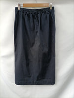 SHON MOTT. Falda midi azul T.1(36)