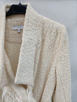 IRO. Chaqueta beige tweed T.36