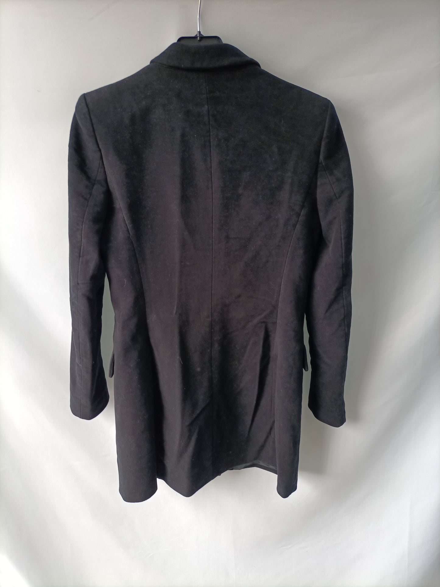 ZARA. Black double-breasted coat Tm