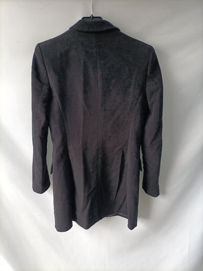 ZARA. Black double-breasted coat Tm