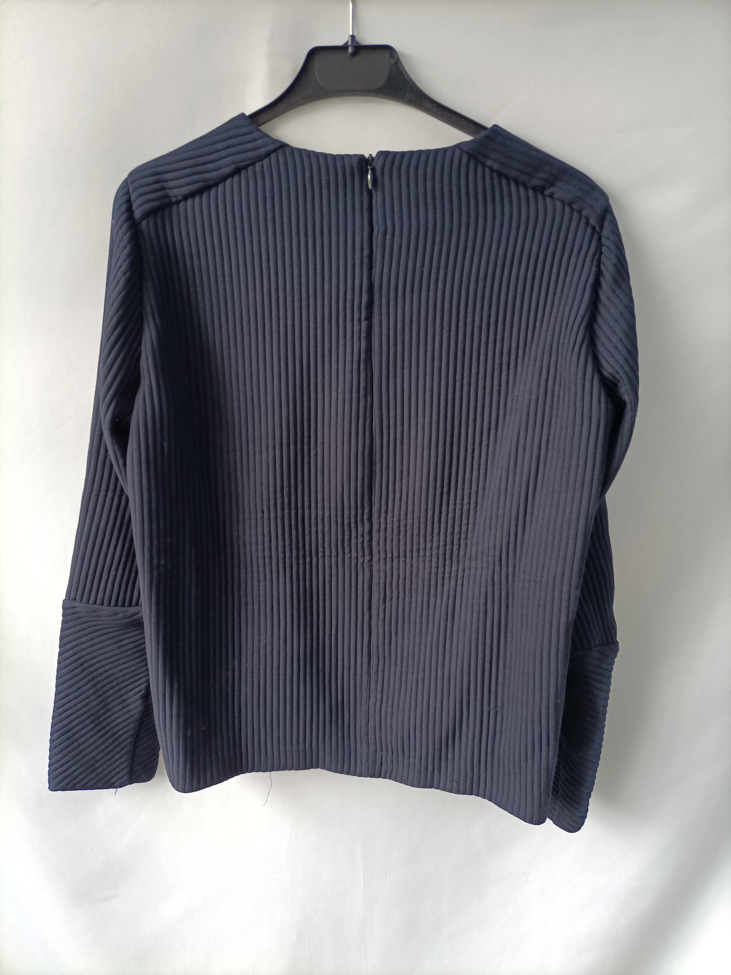 MAJE. Blue ribbed top S.1(s)