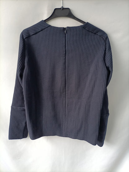 MAJE. Blue ribbed top S.1(s)