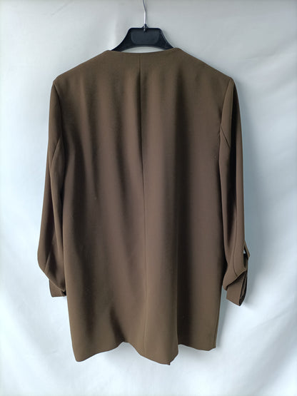 ZARA. Flowy green blazer Tm