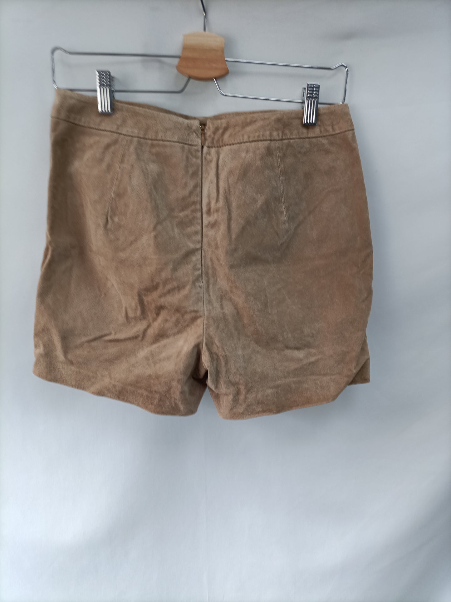 MANGO. Beige leather trousers size 36