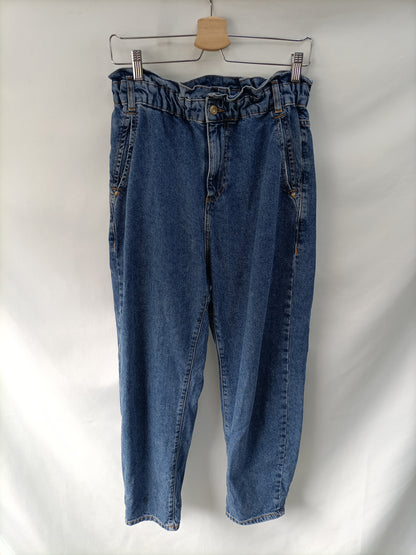 ZARA. Slouchy denim trousers, size 40
