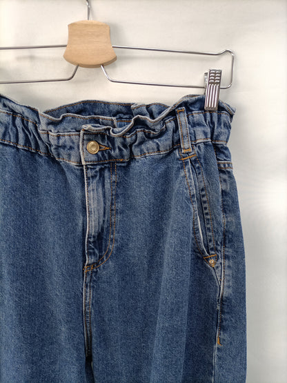ZARA. Slouchy denim trousers, size 40