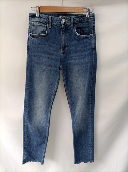 ZARA. Dark denim trousers size 36
