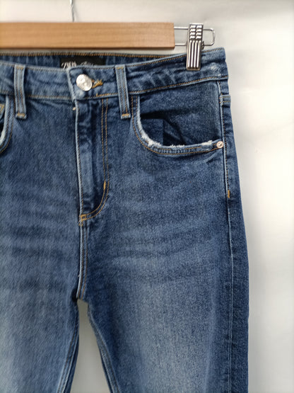 ZARA. Dark denim trousers size 36