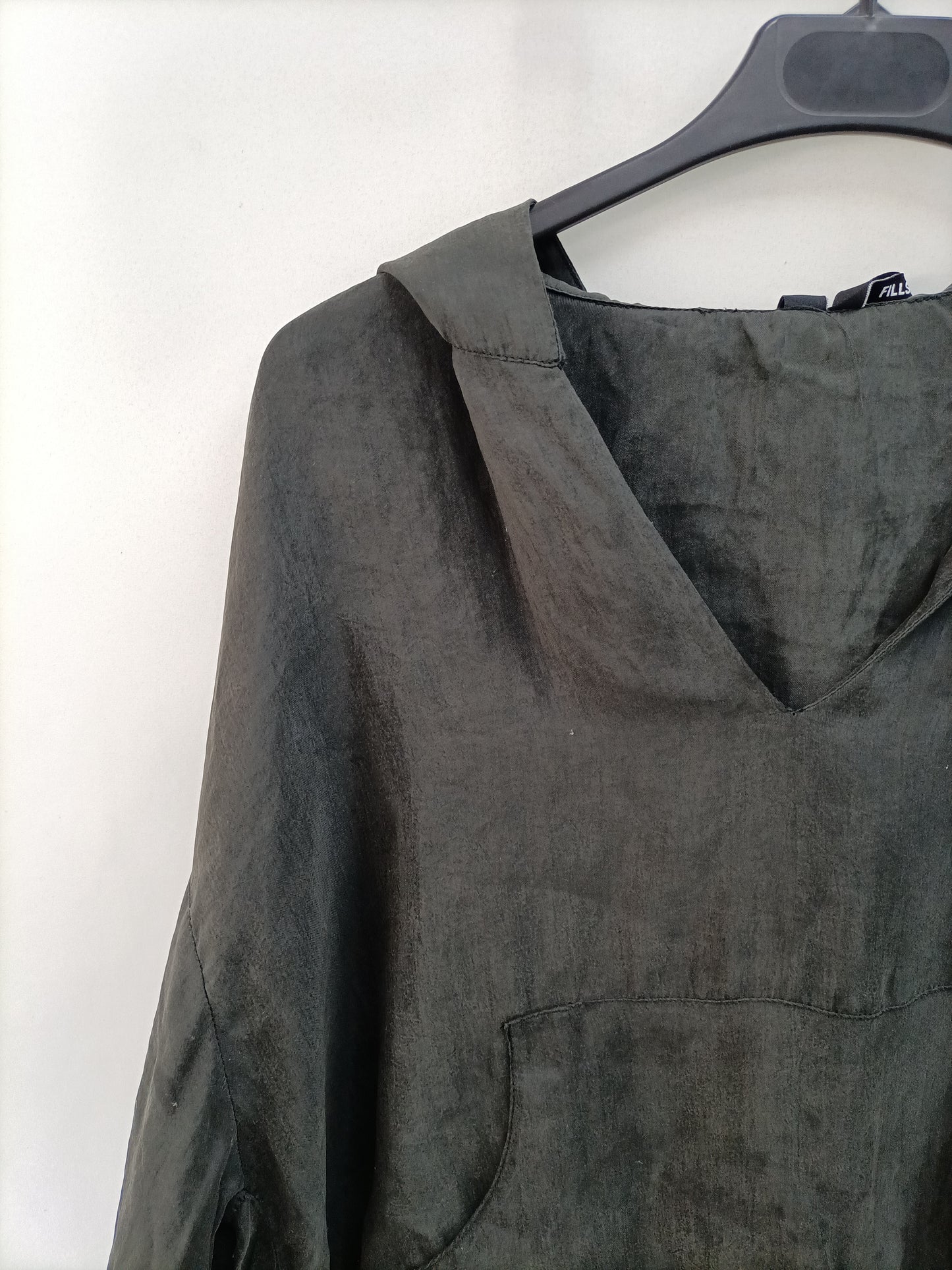 ZARA. Grey hooded top TM