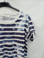SANDRO. Camiseta rayas tie dye   T.1(s)
