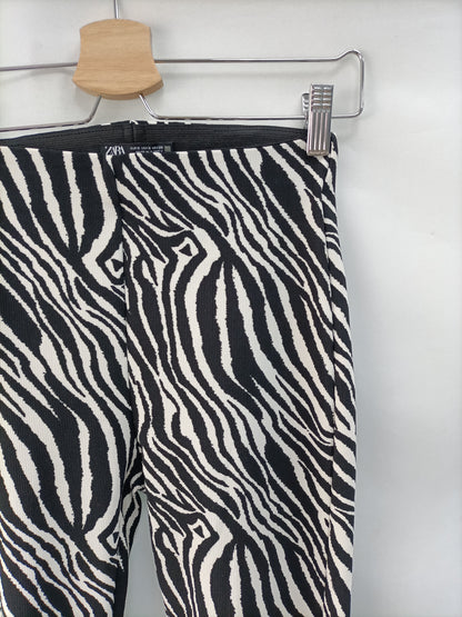 ZARA. Leggins cebra T.s