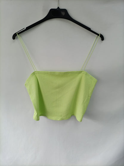 H&amp;M. Green ribbed top TL