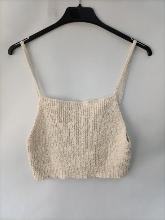 ZARA. Beige top, size L