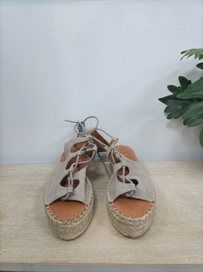 ALOHAS. Alpargata gris cuerdas T.39