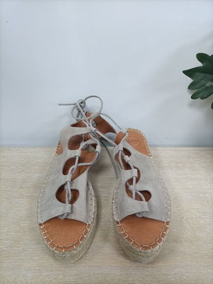 ALOHAS. Alpargata gris cuerdas T.39