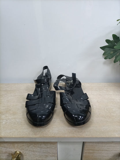 NEW LOOK. Black jelly shoes size 43