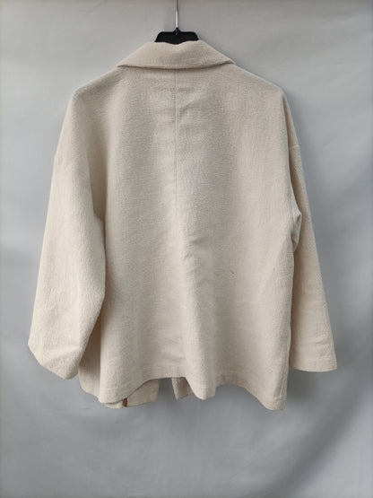 AMEÉ. Blazer beigr algodón T.32