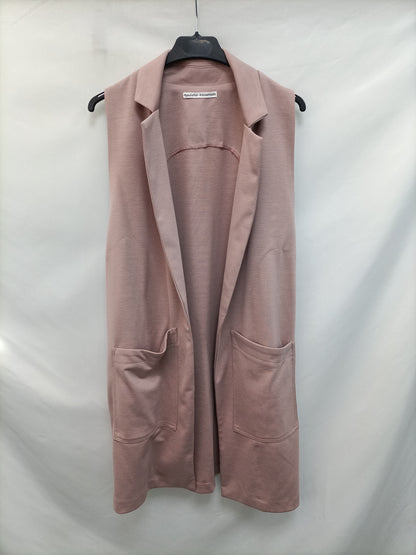 MYSULAFISH. Chaleco rosa fluido T.u(m/l)