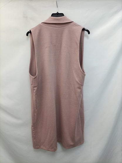 MYSULAFISH. Chaleco rosa fluido T.u(m/l)