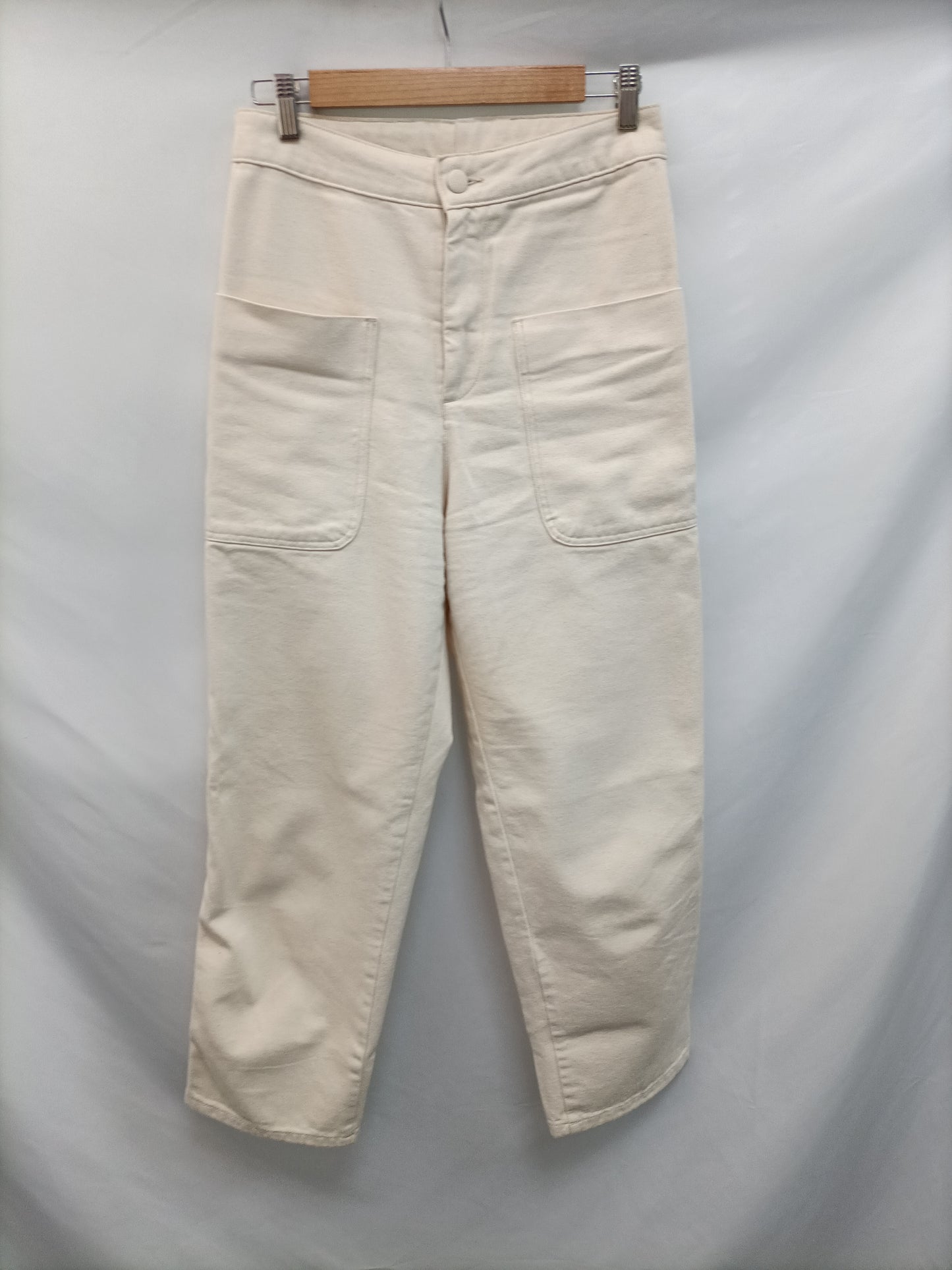 SCALPERS. Pantalón ancho beige T.u(36)