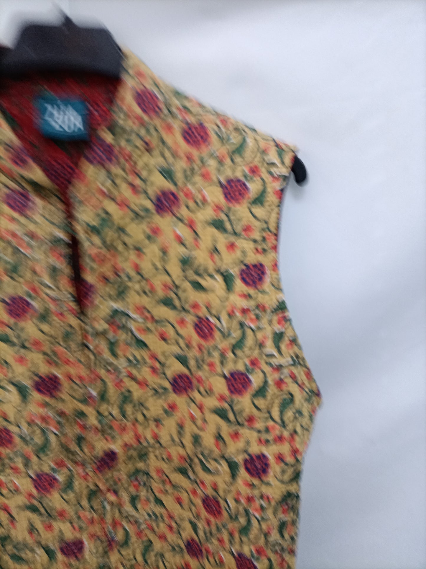 ZUA. Chaleco flores reversible T.l