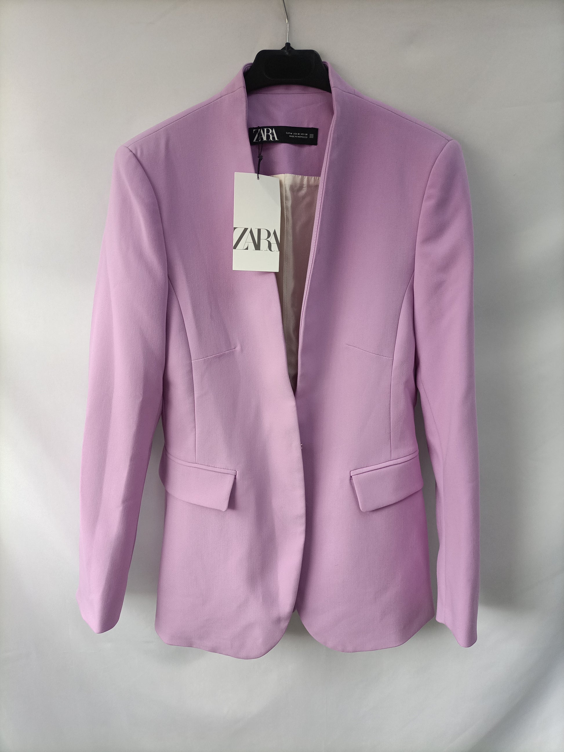 Combinar Blazer Blazer Couleur Lilas Chaqueta Pantalon Lila Mujer