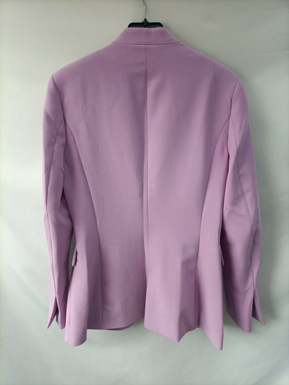 ZARA. Blazer lila de vestir T.m