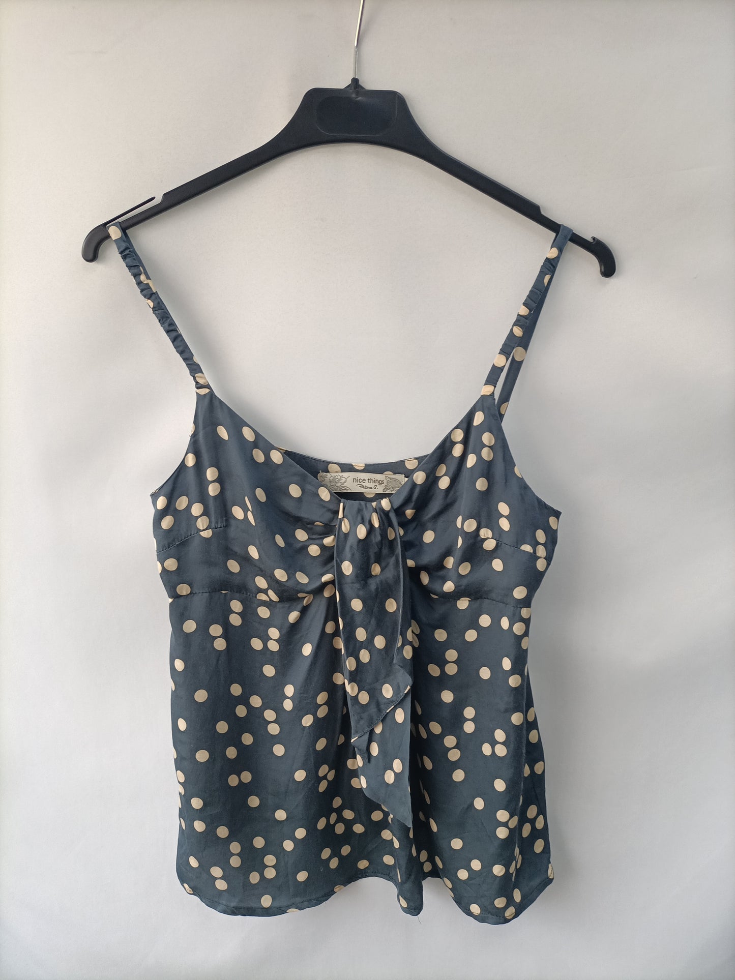 NICE THINGS. Polka dot top, size 36