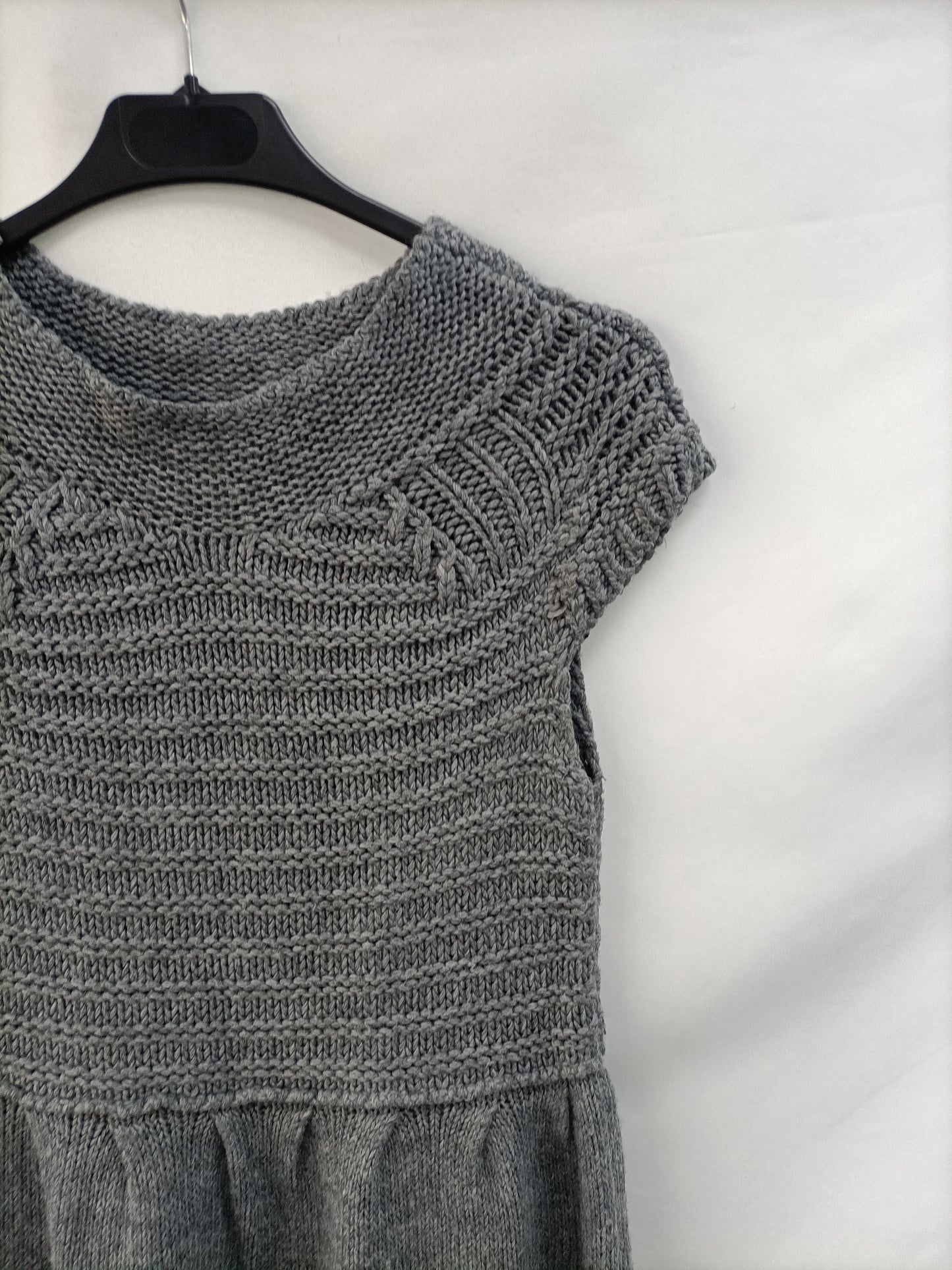 OTRAS. vestido gris punto T.m