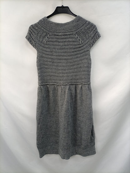 OTRAS. vestido gris punto T.m