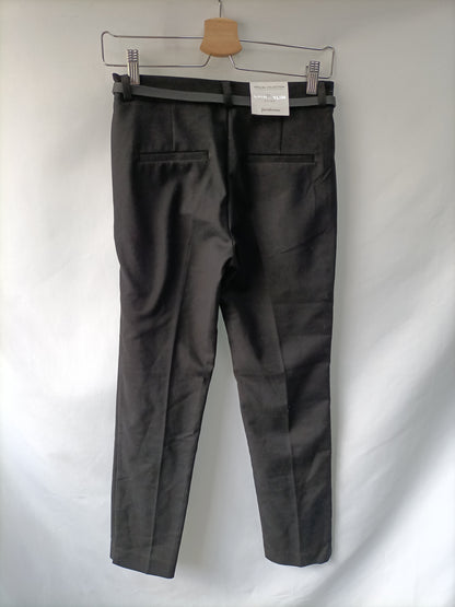 STRADIVARIUS. pantalon negro chino slim T.34