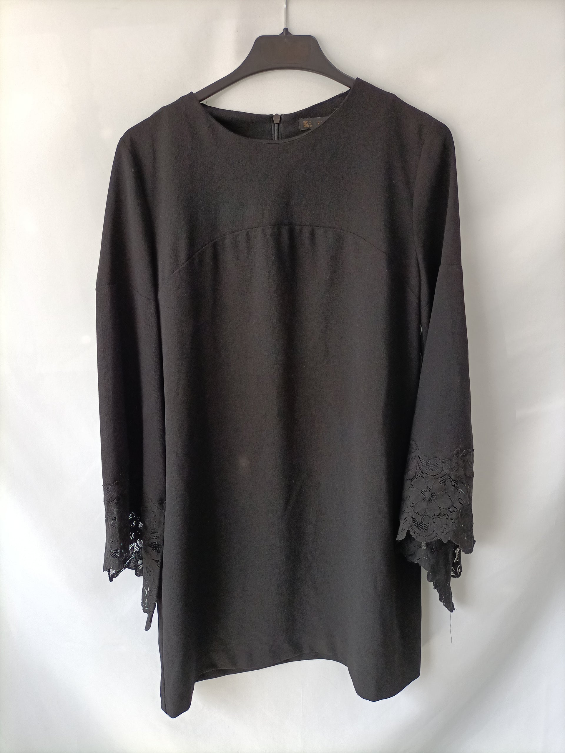 chinese dress ladies ZARA.Black lace formal dress with T-sleeves – Hibuy market