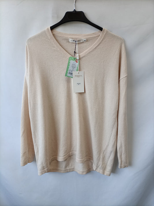 MAJOLICA.Beige jersey Tm/l