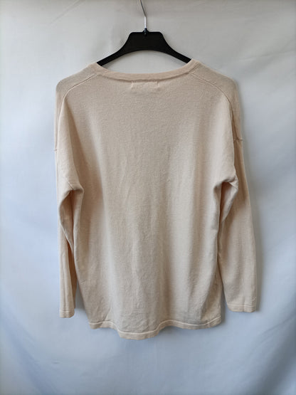 MAJOLICA.Jersey beige T.m/l